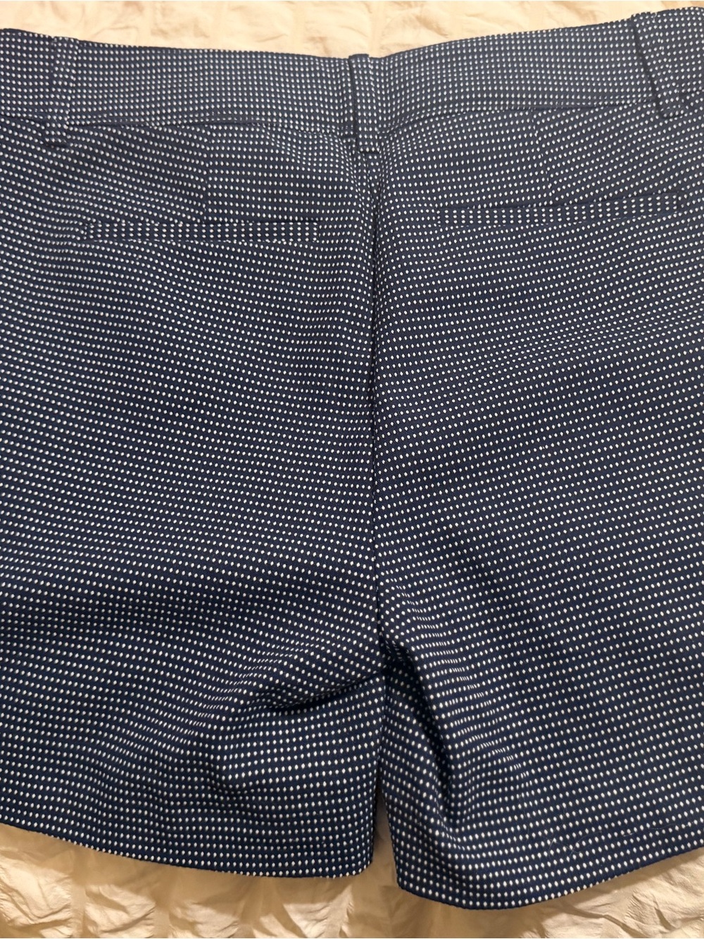 The Limited Navy & White Microdot Bermuda Shorts